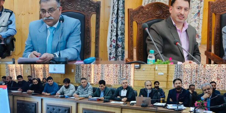 DC Bandipora, MD review progress of JJM, emphasise timely completion of works