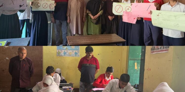 Inter-House drawing competition held at GGHSS Pul Doda to promote Nasha Mukt Abhiyan