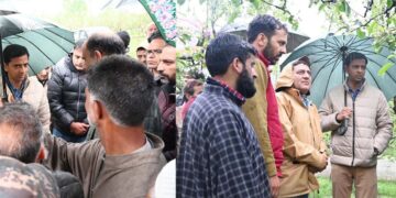 DC Shopian visits hailstorm affected areas to assess damages