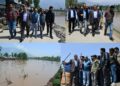 DC Bandipora assesses post-rainfall situation in Hajin, Sumbal; reviews Jhelum embankment repairs
