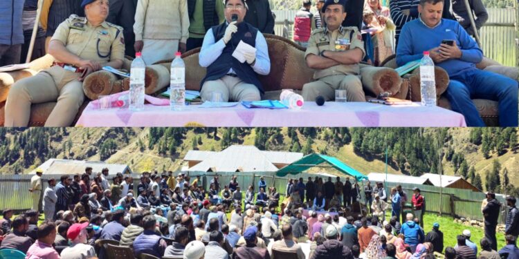 DC Kishtwar holds Public outreach camp at Warwan