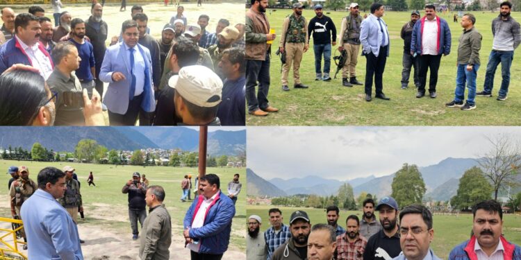 DC inspects beautification, upkeep measures at historic Chowgan Ground Kishtwar