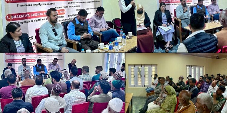 Distt admin Srinagar organizes awareness camp on New Criminal Laws