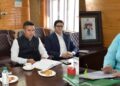 Sakeena Itoo holds meet with DCs of Anantnag, Kulgam, Srinagar districts