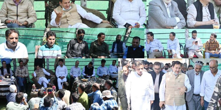 Javid Dar visits Agricultural Farms at Padgampora, Allowpora; reviews agriculture development schemes