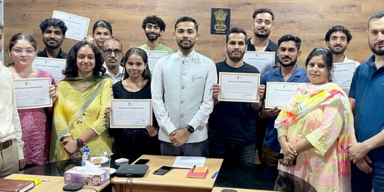 One-Month Internship Programme for Central University Students Concludes at DIPR J&K