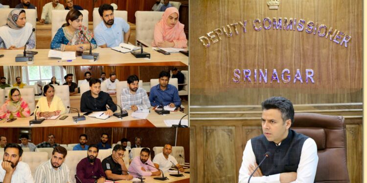 DC Srinagar reviews progress on implementation of Mission Yuva