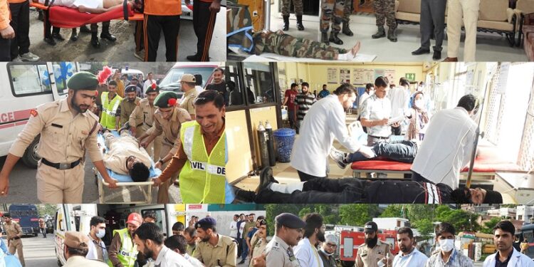 District Administration Doda conducts Mock Drills and Town-Wide Blackout to enhance emergency preparedness