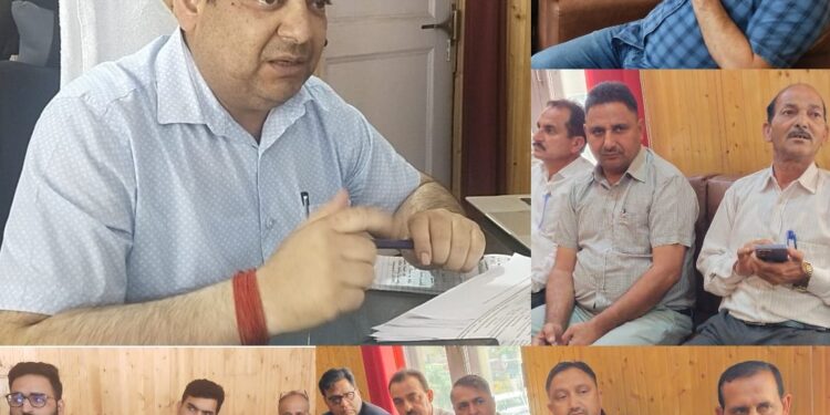 ADC reviews working of school Education Department in Bhadarwah, Bhalla Zones