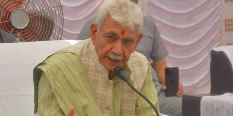 LG Manoj Sinha announces Government Job to closest kin of Pakistan Shelling victims