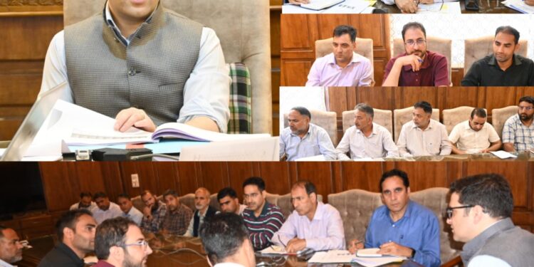 DC Kulgam reviews progress of Revenue establishments