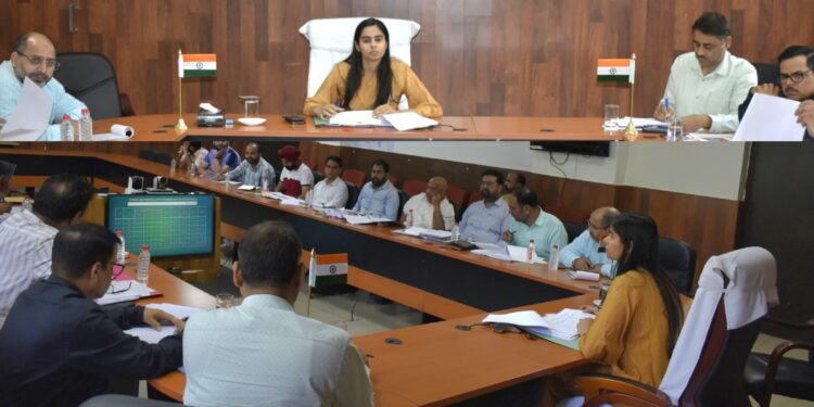 DDC Reasi reviews progress of Road Projects under R&B, PMGSY