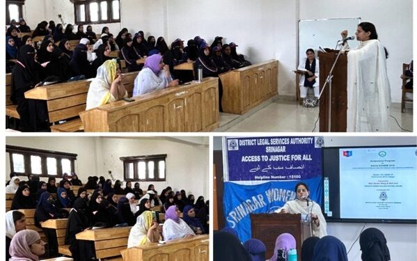 DLSA Srinagar raises awareness on NALSA scheme 2010 at Women’s College Zakura