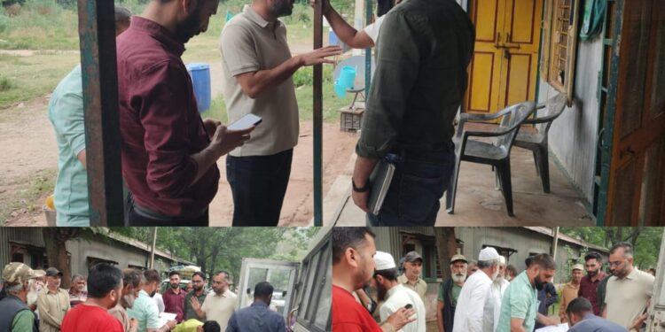 Relief material provided to flood-affected families at Dharamkund camp