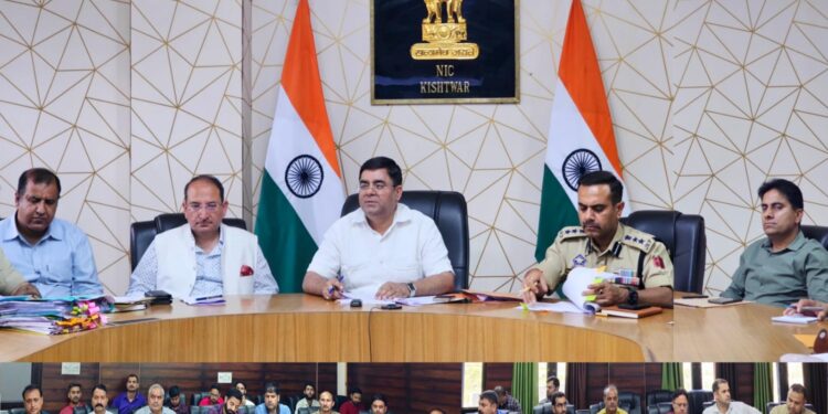 DC Kishtwar reviews drug control measures, preparedness for Machail Yatra-2025