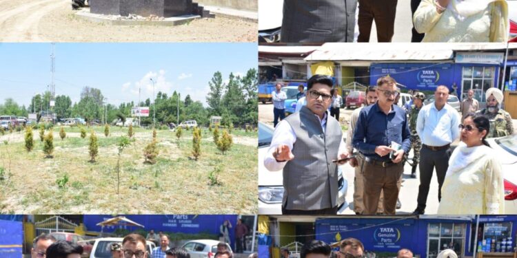 Mandeep Kaur visits Srinagar city; reviews ongoing projects