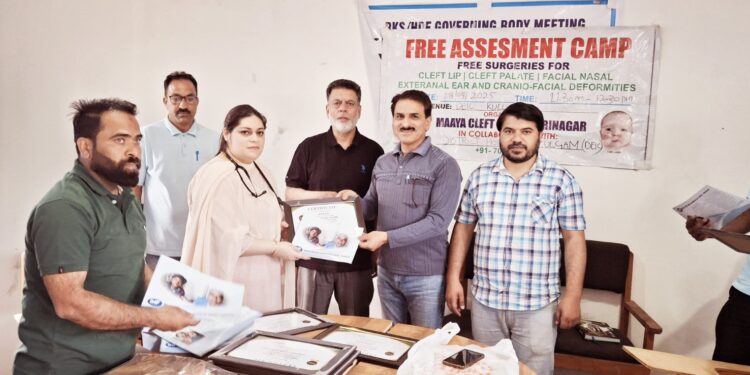 Free screening camp for Cleft Lip & Palate patients organized at Distt. Hospital Kulgam