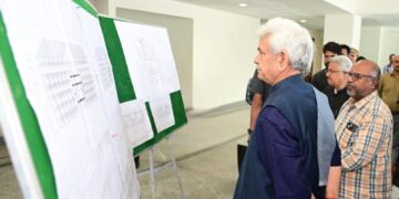 Lieutenant Governor conducts on-site inspection of Shri Amarnath Ji Shrine Board’s Office & Yatri Niwas at Pantha Chowk