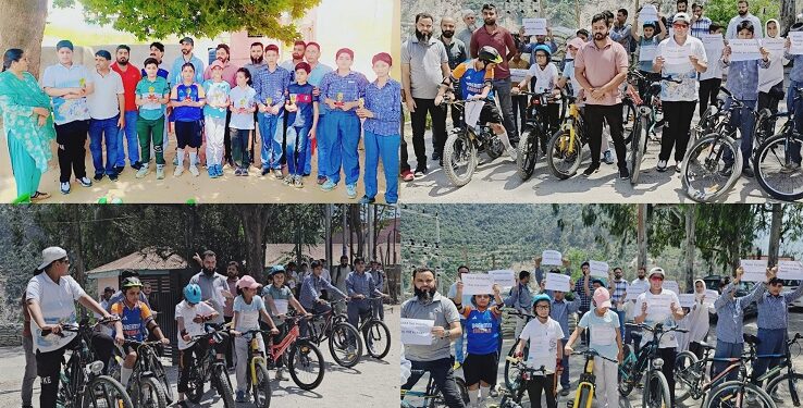 Cyclothon Rally held in Ghat to raise awareness about hazards of Plastic Pollution