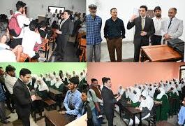 DC Kulgam visits Altaf Memorial GDC Kilam, GHSS Kilam