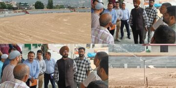 DC inspects progress of renovation works at Sports Stadium Doda