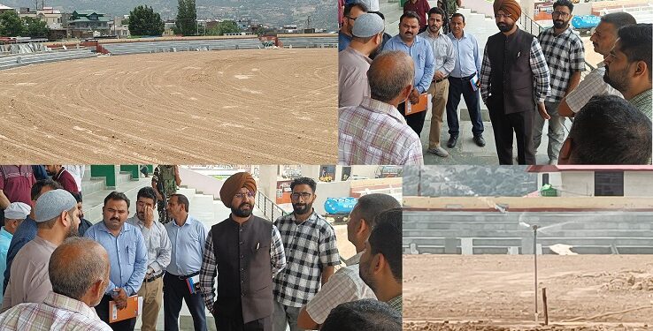 DC inspects progress of renovation works at Sports Stadium Doda