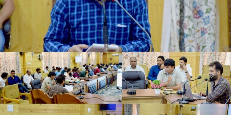 Distt Admin B’pora conducts training/ review session on e-Office to promote paperless Governance