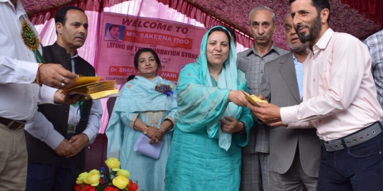 Sakeena Itoo conducts extensive tour of Beerwah Constituency