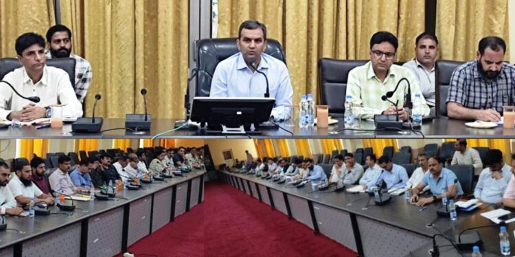 DC Ramban chairs introductory meeting Emphasizes Public-Centric Governance, timeline target achievement