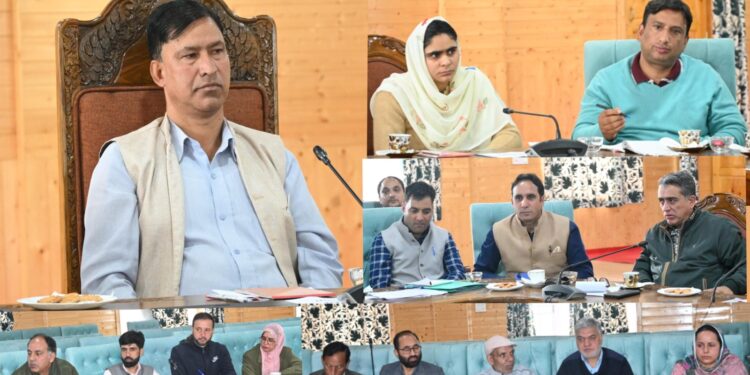 Chairperson DDC Kulgam chairs meeting on formulation of District Plan for current financial year