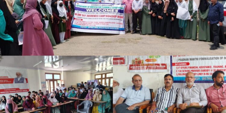 HP&M Department Ramban organises workshop on PMFME scheme at ITI Banihal