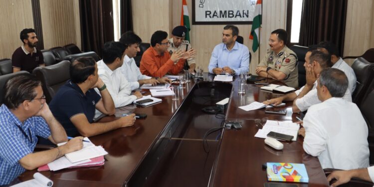 DC Ramban reviews disaster preparedness, mitigation strategies ahead of monsoon, SANJY 2025