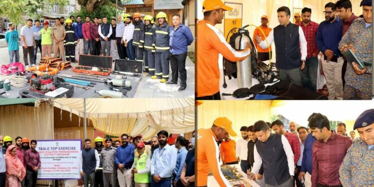 Distt Admin Srinagar organizes Tabletop Exercise on Flood Disaster preparedness