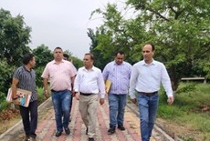 Director Horticulture inspects operations in Govt Nursery Pandorian, Garhi