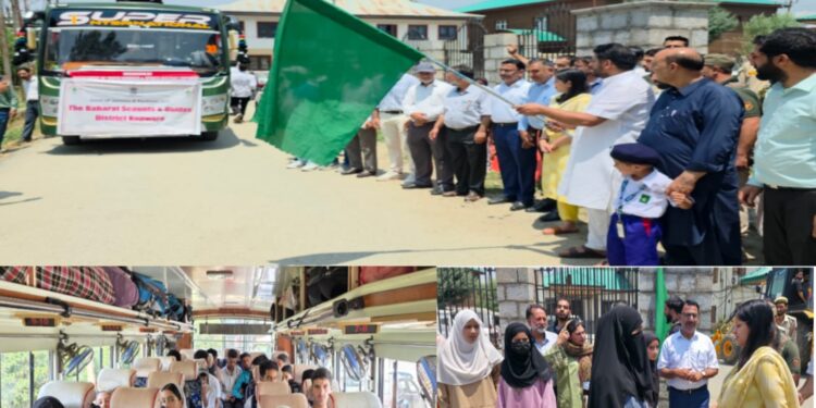 MLA Kupwara flags-off group of school children to Sonamarg for sports training
