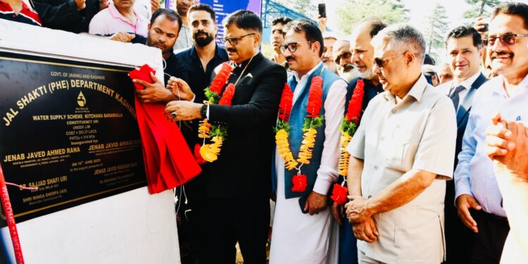 Javed Rana inaugurates WSSs worth Rs 15.68 cr under JJM in Baramulla