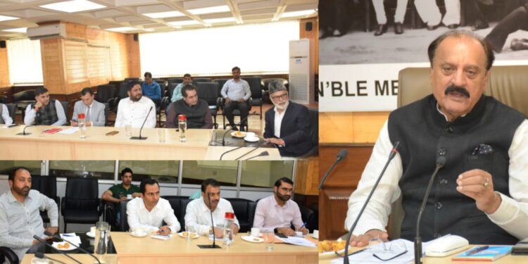 Slathia reviews financial concerns of J&K Legislators