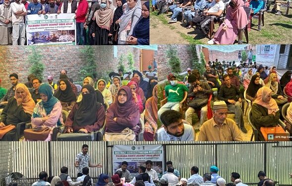 Distt admin Pulwama continues grassroots awareness campaign under Nasha Mukt J&K Abhiyan