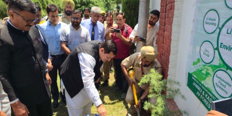 Ministers participate in plantation drive at Baramulla