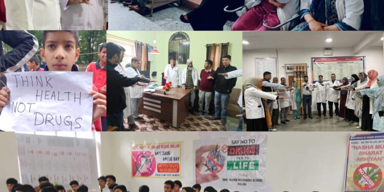Health, Education deptts hold ‘World No Tobacco Day’ awareness campaigns across Anantnag