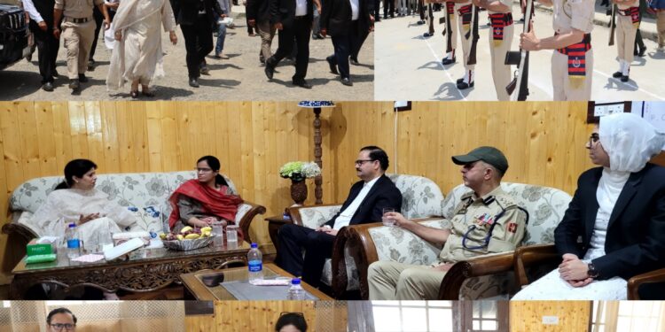 Administrative Judge, Justice Moksha Khajuria Kazmi visits Kupwara, reviews functioning of judiciary