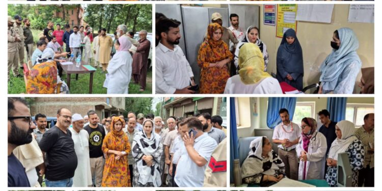 Chairperson DDC Ganderbal inspects developmental works in Lar-B Constituency