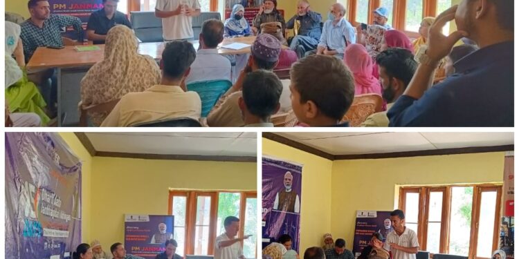 DA-JGUA: Special camp organised at village Kachnambal, Kangan to strengthen tribal welfare