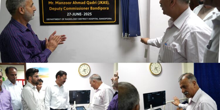 DC Bandipora inaugurates multi-use USG machine at District Hospital