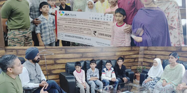  DC Doda sanctions ₹1.28 cr Sponsorship Assistance for 201 Beneficiaries  