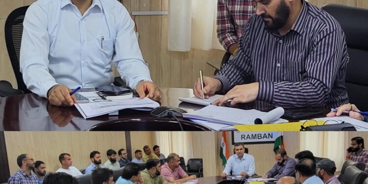 DC Ramban reviews progress of PWD, PMGSY Works