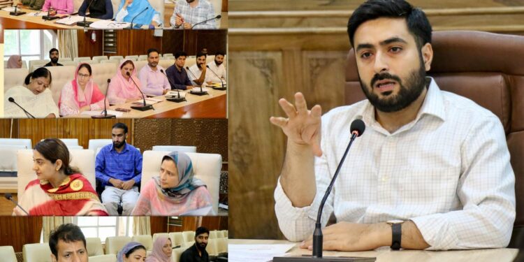 DC Srinagar reviews status of   Rooftop Solar Installations under PM Surya Ghar-Muft Bijli Yojna in the district