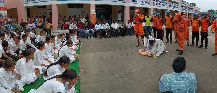Earthquake Mock Drill held at Ghagwal School