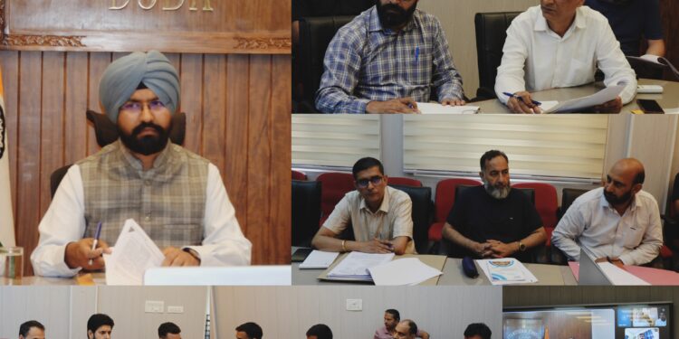 DC inspects progress of Multi Storey Car Parking Project at Doda