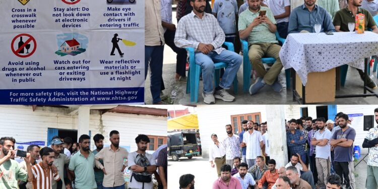 Traffic awareness programme held at Laroo Bus Stand